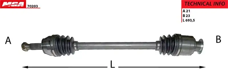 MGA 70203 Ön Aks (Sağ) 8200323959 resmi