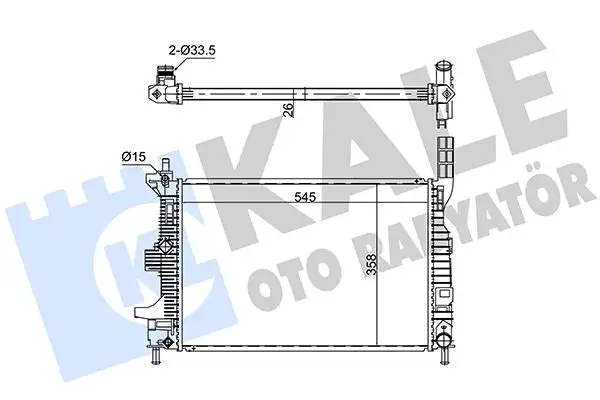 KALE 352845 Radyatör resmi