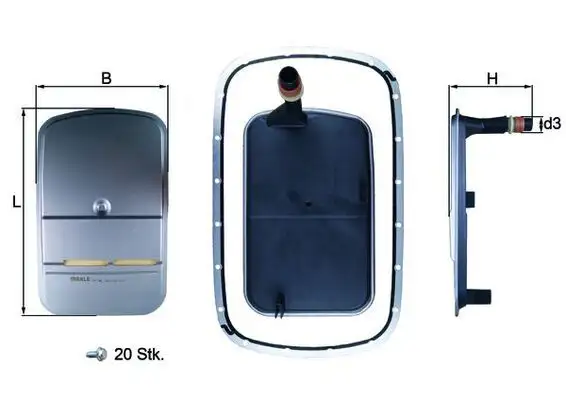 MAHLE HX159KIT Şanzıman Filtresi resmi