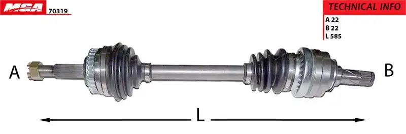 MGA 70319 Ön Aks (Sol) 374229I374211 resmi