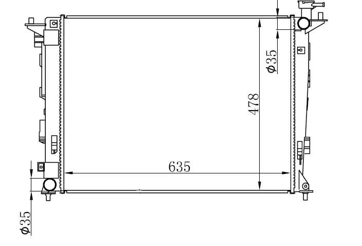 ORIS BHY117016 Radyatör 253102Y500 resmi