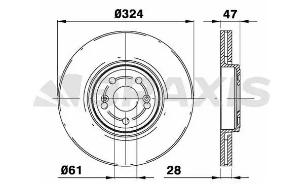 BRAXIS AD0229 Ön Fren Diski 8200570191 resmi