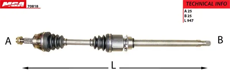 MGA 70818 Ön Aks (Sağ) 51785060 resmi