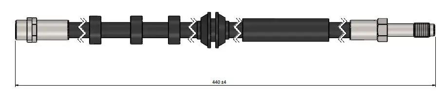 CAVO C900655A Arka Fren Hortumu 8K0611775D resmi