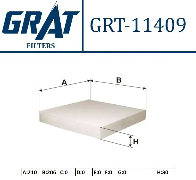 GRAT 11409 Polen Filtresi 7701048749 resmi