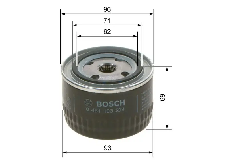 BOSCH 0451103274 Yağ Filtresi resmi