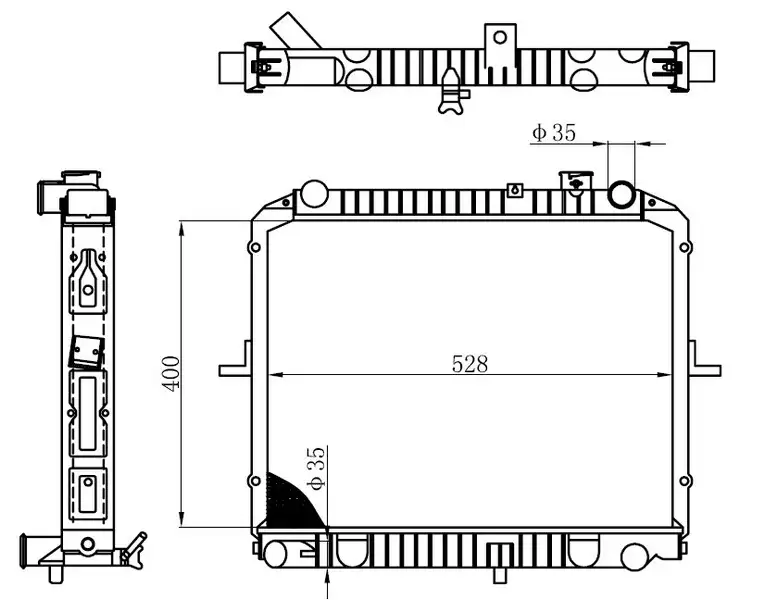 ORIS BKI015032 Radyatör 0K60A15200A resmi