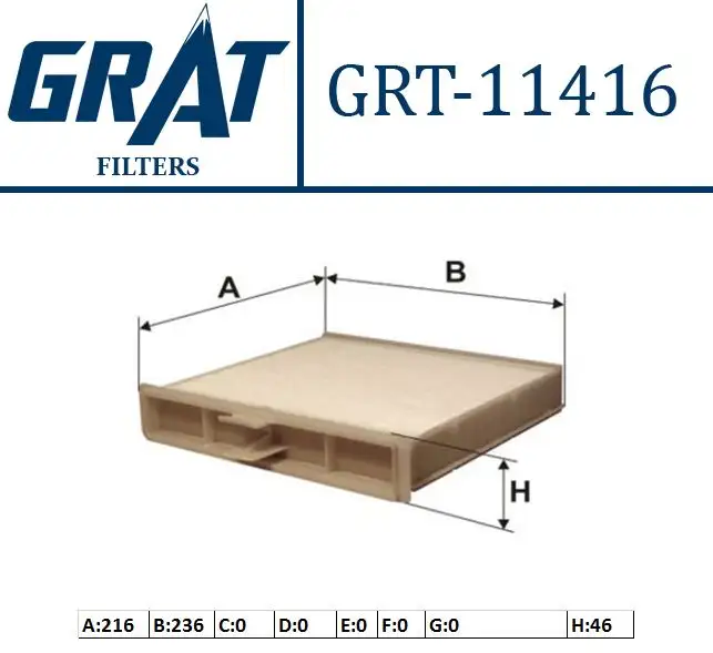GRAT 11416 Polen Filtresi 7701055110 resmi