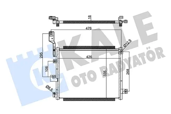 KALE 350615 Klima Radyatörü 9760605500 resmi
