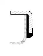 CORTECO 19037225B (82037225) Arka Krank Keçesi resmi