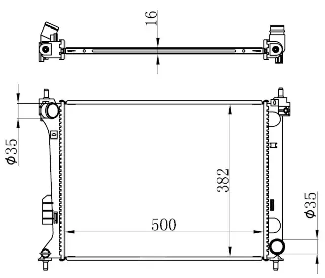 ORIS BHY122016 Radyatör 253101J000 resmi