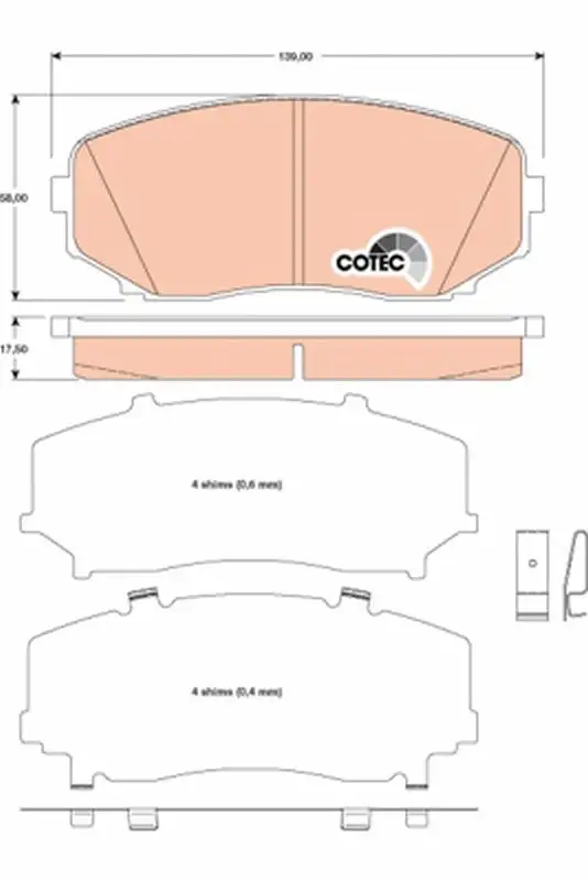 TRW GDB3471 Ön Fren Balatası resmi