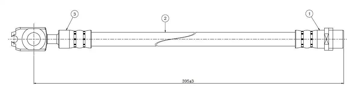 CAVO C800542A Ön Fren Hortumu 6N0611701B resmi