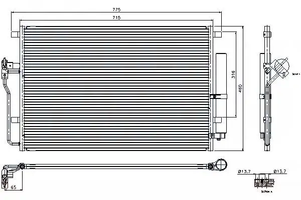 MGA 82155 Klima Radyatörü 9065000054 resmi