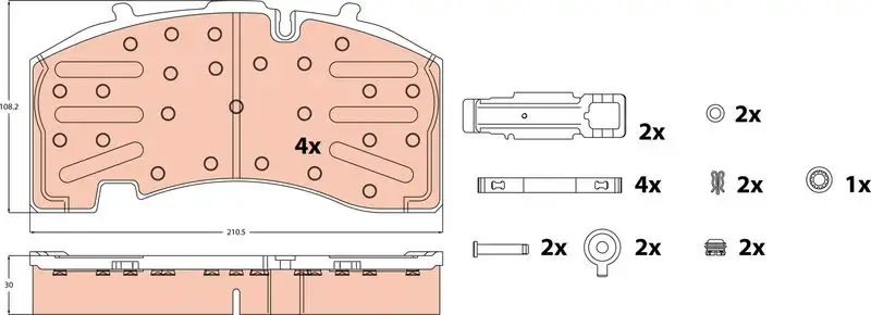 TRW GDB5093 Arka Fren Balatası resmi