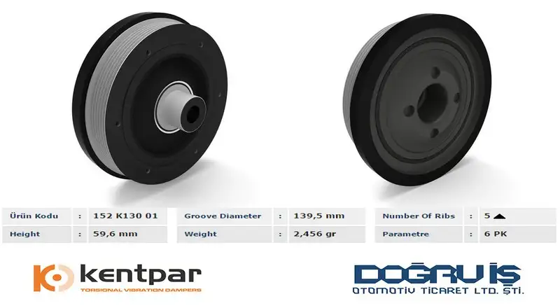 KENTPAR K13001 Krank Kasnağı resmi