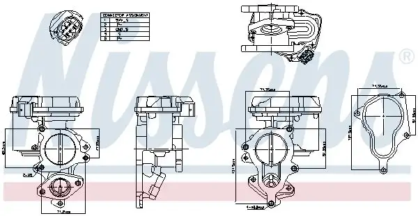 NISSENS 98156 EGR Valfi resmi