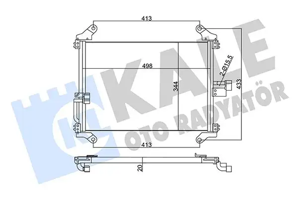 KALE 345345 Klima Radyatörü 6455T3 resmi