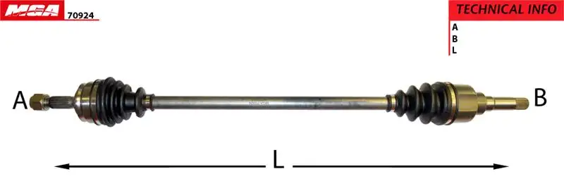 MGA 70924 Ön Aks (Sağ) 9803966380 resmi