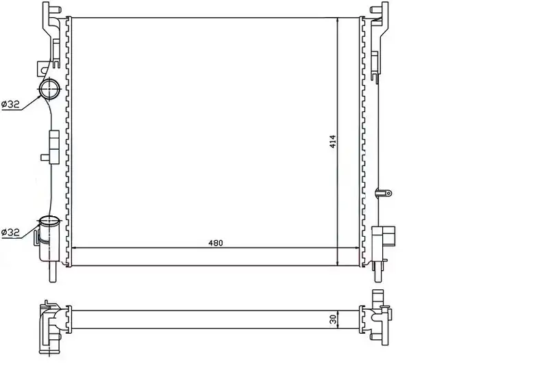 ORIS BRN056022 Radyatör 8200245596 resmi