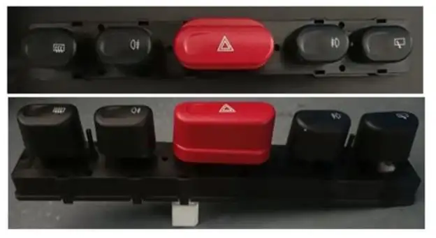 TKN FI-FL-003 Dörtlü Flaşör Düğmesi 716896080 resmi