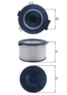 MAHLE LA65 Polen Filtresi resmi