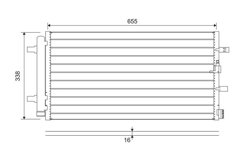 VALEO 814370 Klima Radyatörü resmi