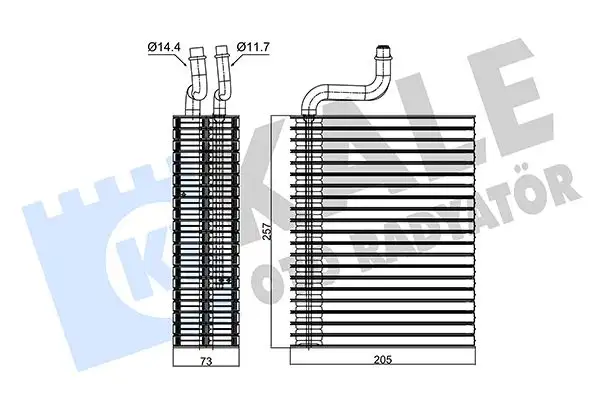KALE 350045 Klima Radyatörü resmi
