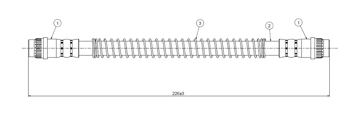 CAVO C800431A Arka Fren Hortumu 480661 resmi