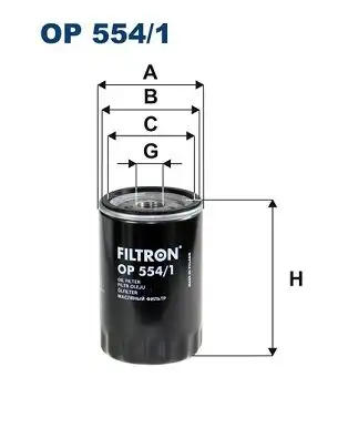 FILTRON OP554/1 Yağ Filtresi resmi