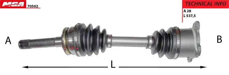 MGA 70502 Ön Aks (Sağ) MR276870 resmi