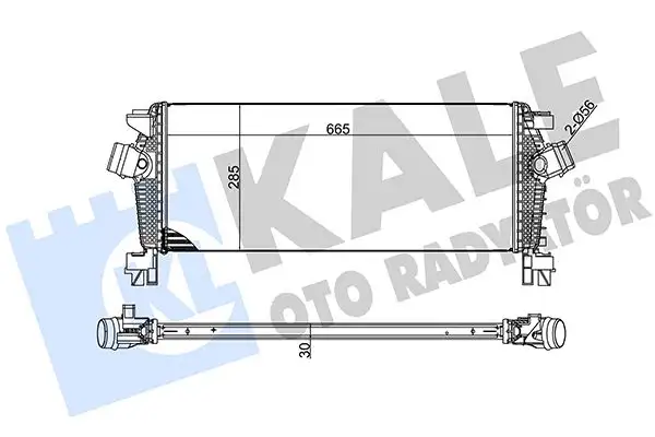 KALE 344700 Turbo Radyatörü 13311080 resmi