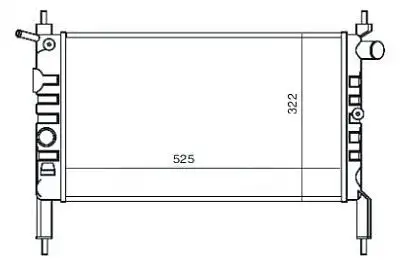 MGA 80154 Radyatör 1300154 resmi