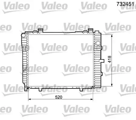 VALEO 732451 Radyatör A2025005203 resmi