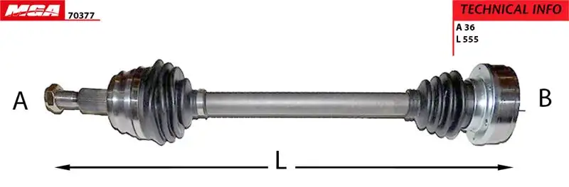 MGA 70377 Ön Aks (Sol) 1J0407271Q resmi