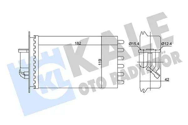 KALE 346815 Kalorifer Radyatörü A1408300661 resmi