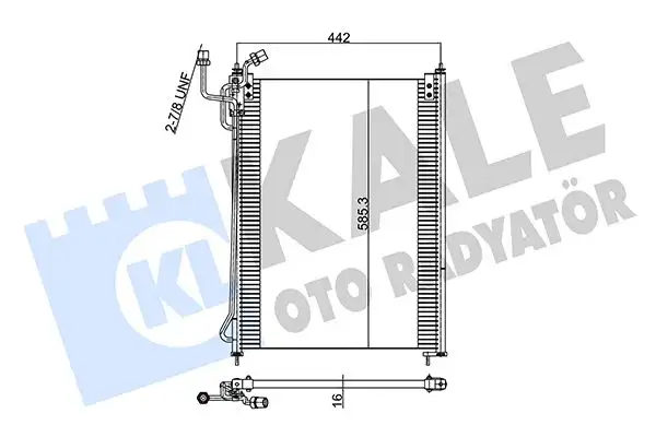 KALE 352855 Klima Radyatörü A0005001254 resmi
