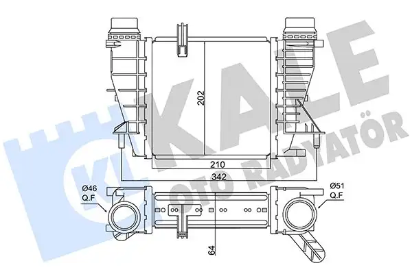 KALE 350880 Turbo Radyatörü 144619U20A resmi