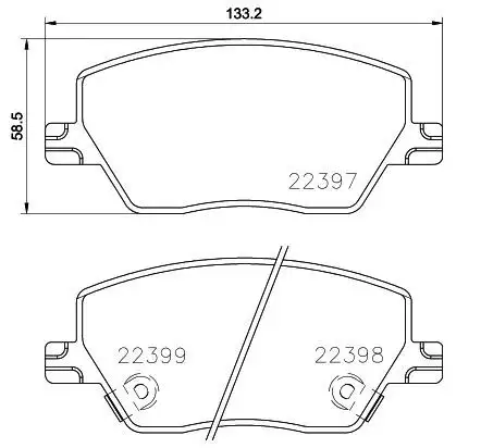 HATTAT 3032452 Ön Fren Balatası 77367628 resmi