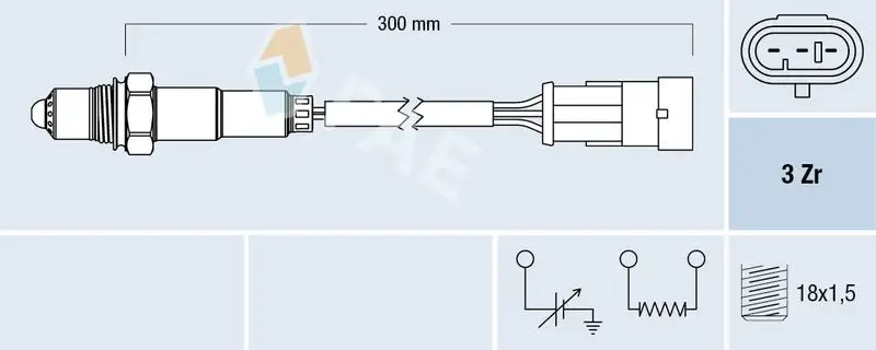 FAE 77121 Oksijen Sensörü 7700273715 resmi
