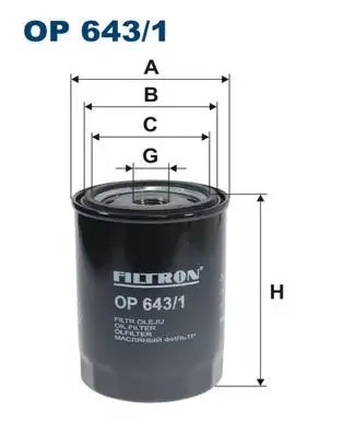 FILTRON OP643/1 Yağ Filtresi 7700850394 resmi