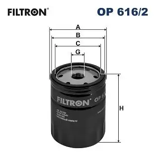 FILTRON OP616/2 Yağ Filtresi 047115561G resmi