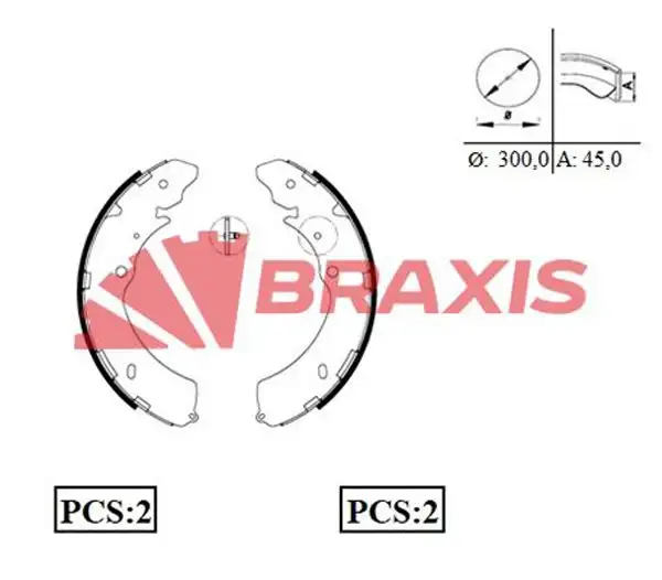 BRAXIS AC0090 Arka Fren Balatası 8980180360 resmi