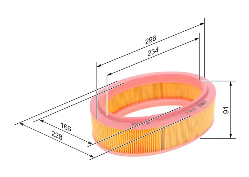 BOSCH 1457433311 Hava Filtresi resmi
