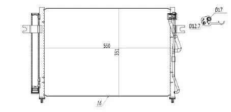 MGA 82161 Klima Radyatörü 976061C300 resmi