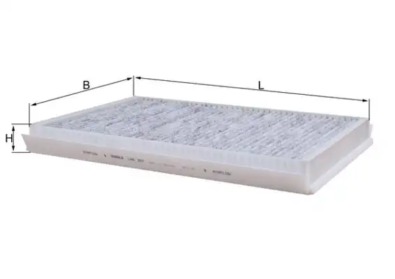 MAHLE LAK307 Polen Filtresi (Karbonlu) resmi