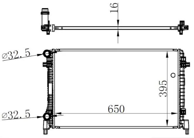 ORIS BVW034016 Radyatör 5Q0121251T resmi