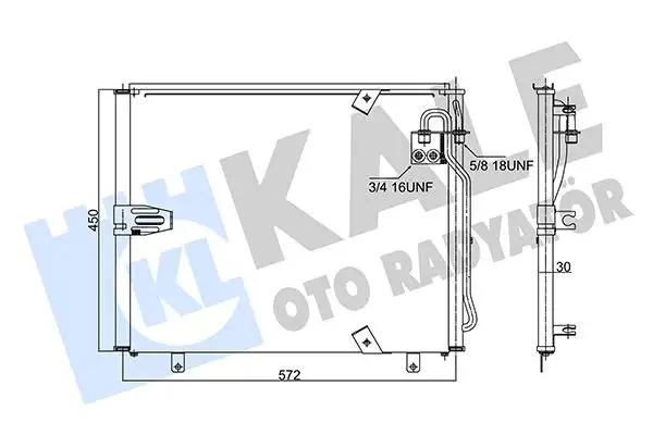 KALE 343065 Klima Radyatörü resmi