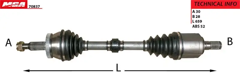 MGA 70837 Ön Aks (Sol) resmi