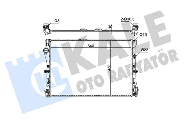 KALE 362745 Radyatör A0995002203 resmi